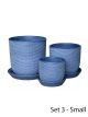 Soho in blue - Pot set of 3 small