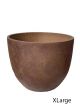 Twill planter in brown - XLarge pot